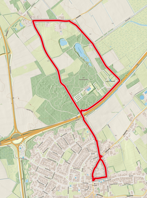 Run van Gieten - 5K course map
