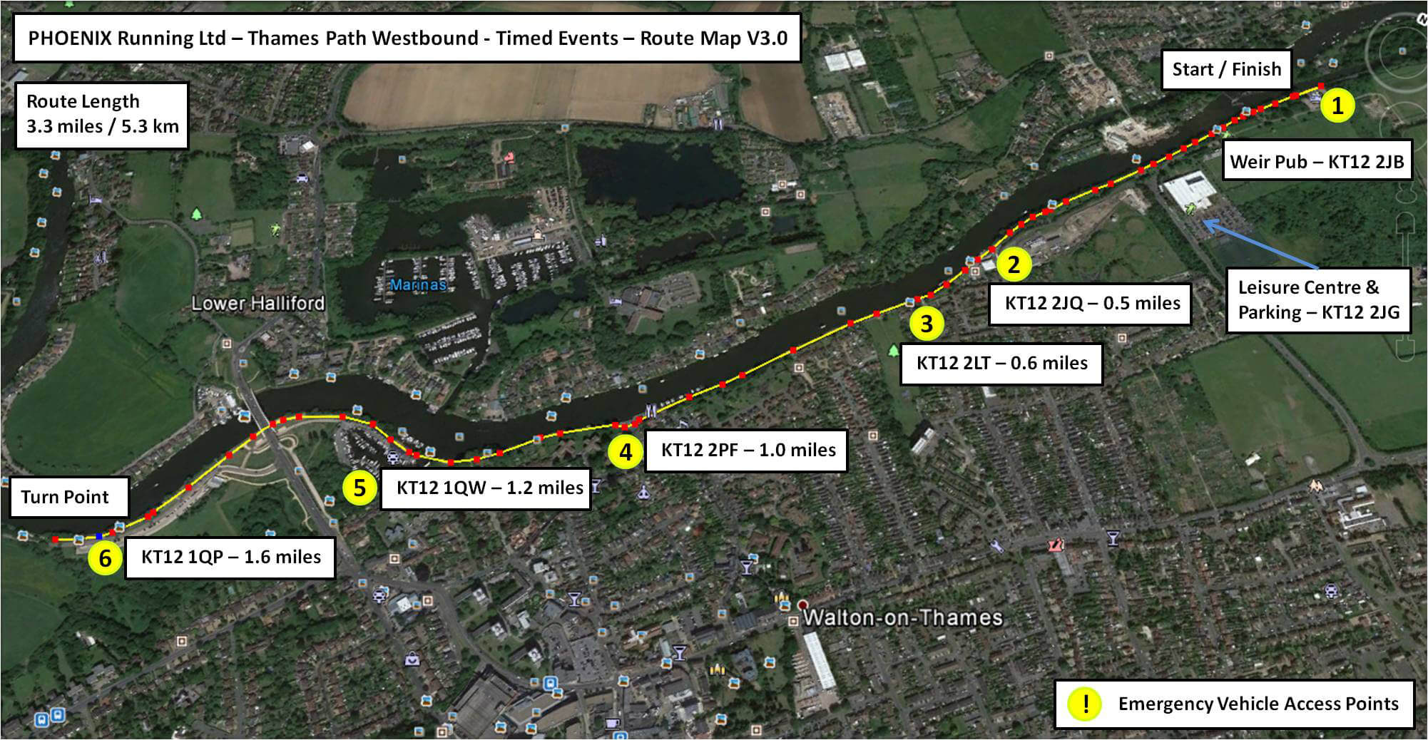 Phoenix Fridays - Marathon course map