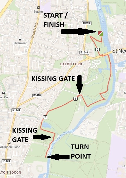 Phoenix Running - Eaton Ford - Marathon course map