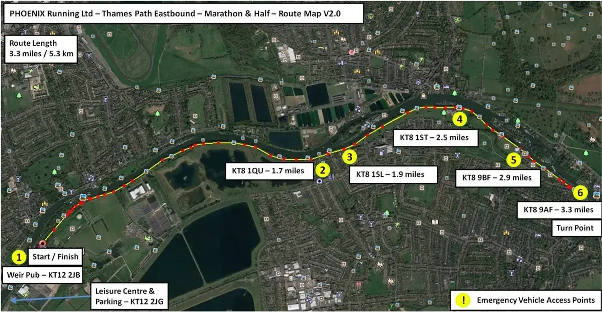 PHOENIX - NOT the London Marathon Run 2028 course map